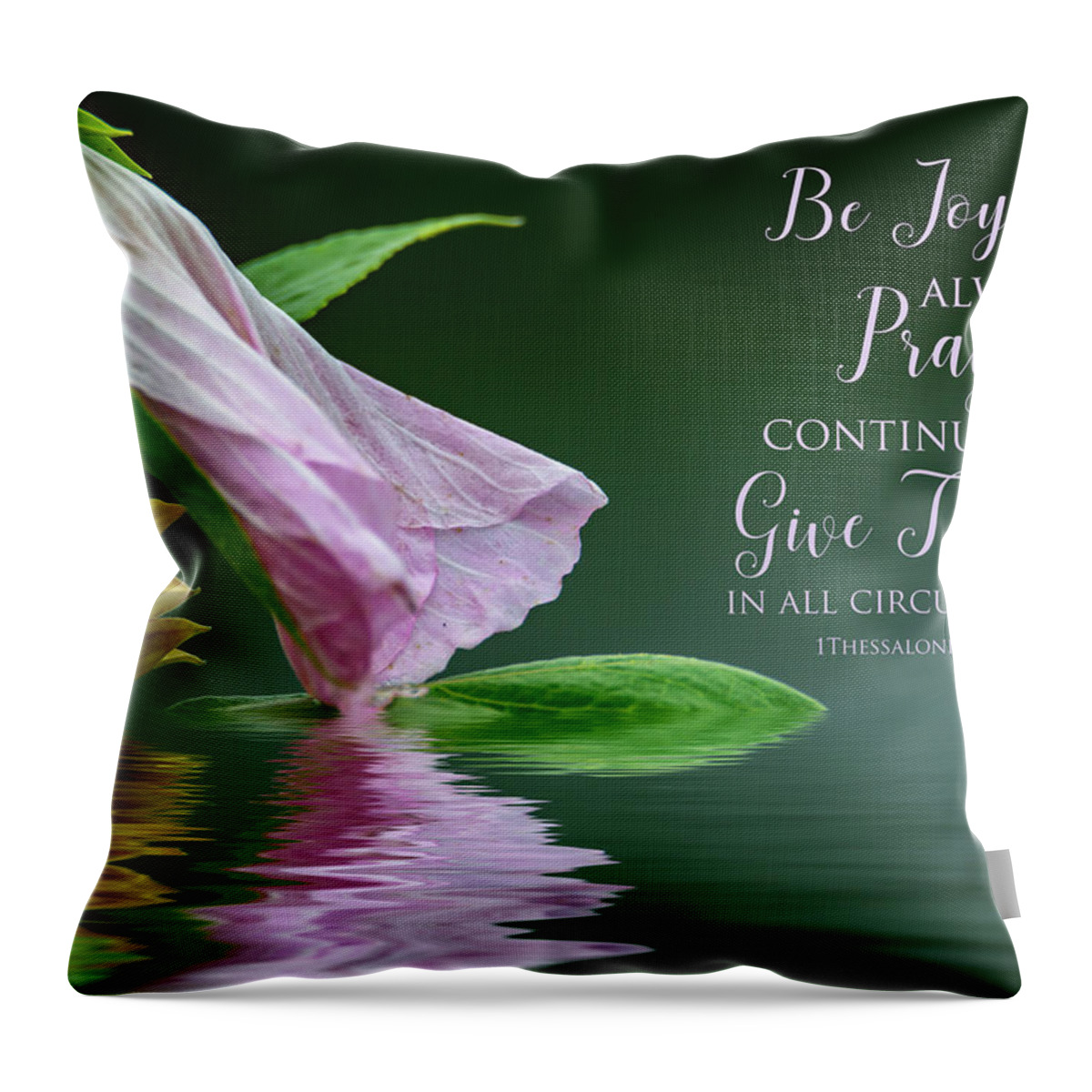 Flower Throw Pillow featuring the photograph Be Joyful by Cathy Kovarik