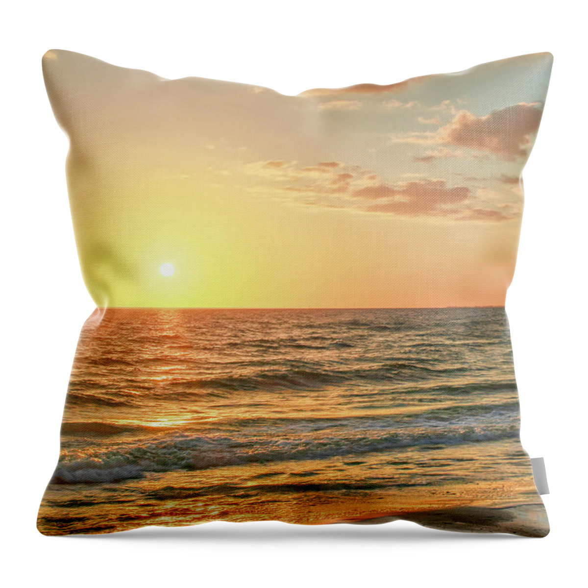 Art Prints Throw Pillow featuring the photograph Beach 01 by Nunweiler Photography