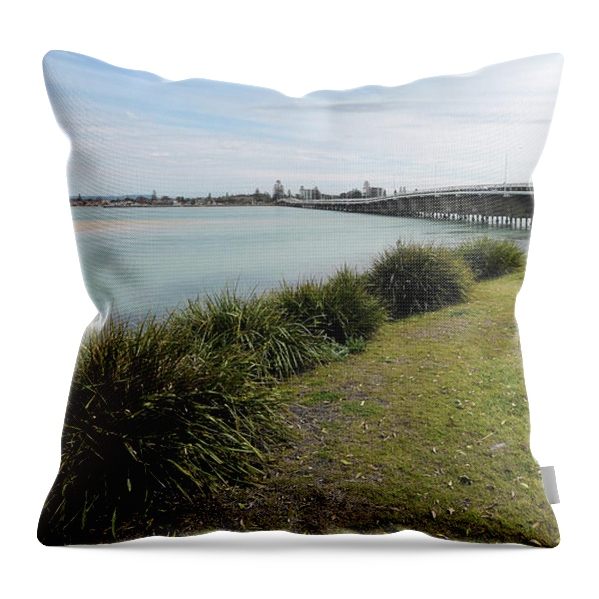 Forster Nsw Australia Throw Pillow featuring the digital art Beautiful Forster 665544 by Kevin Chippindall