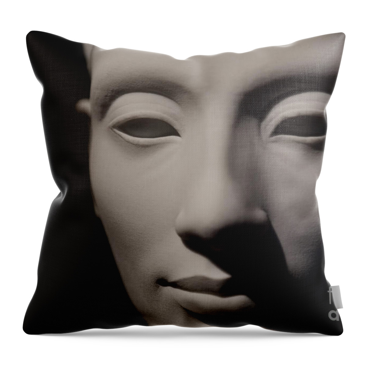 Nefertiti Throw Pillow featuring the photograph Beautiful Nefertiti by Sue Harper