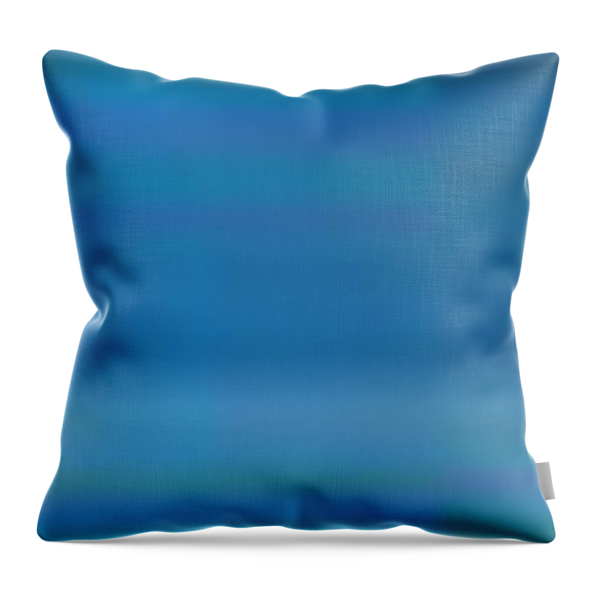 Oil Throw Pillow featuring the painting Blue Angular by Matteo TOTARO