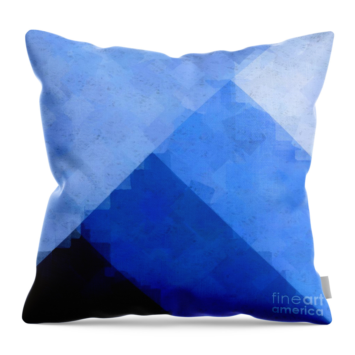 Blue Throw Pillow featuring the digital art BlueAngle by Bill King