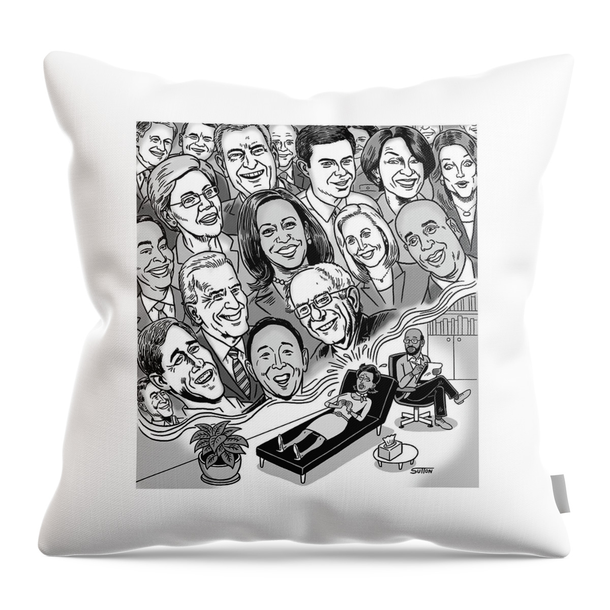 Candidate Angst Throw Pillow