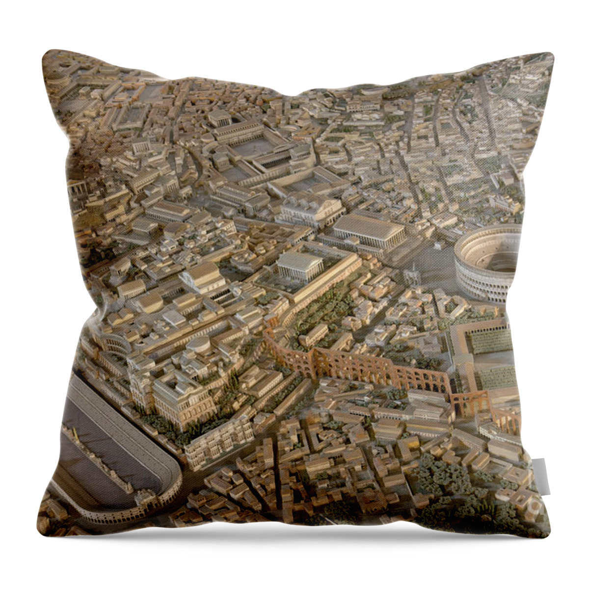 Capitoline Throw Pillow featuring the photograph Caput Mundi XI by Fabrizio Ruggeri