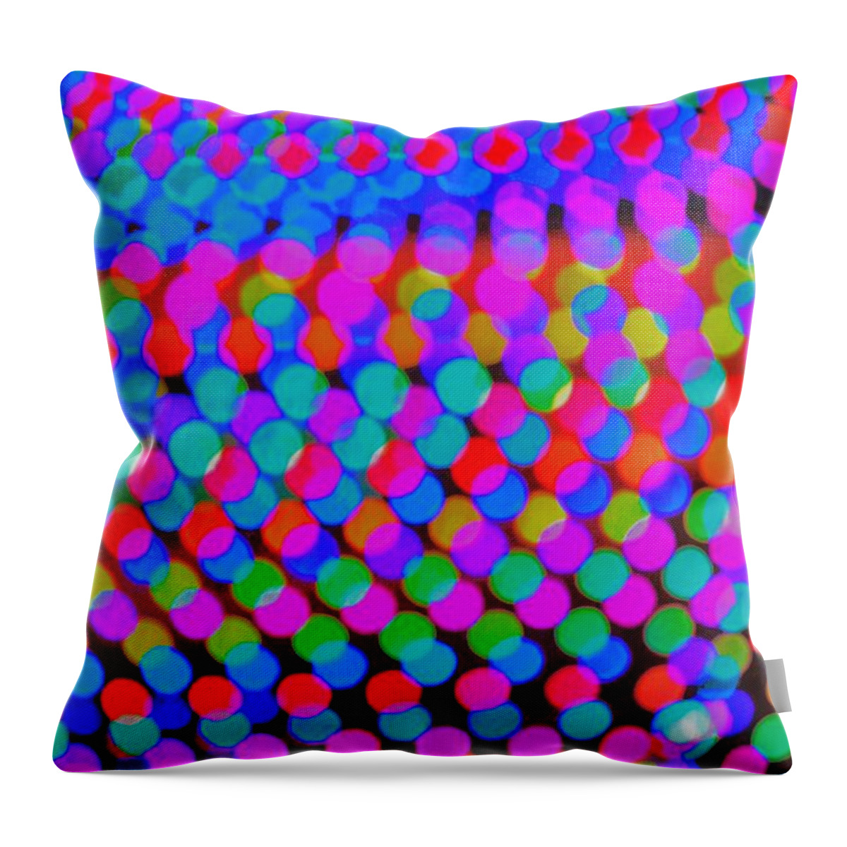 Colors Throw Pillow featuring the photograph Colored Lights by Merle Grenz
