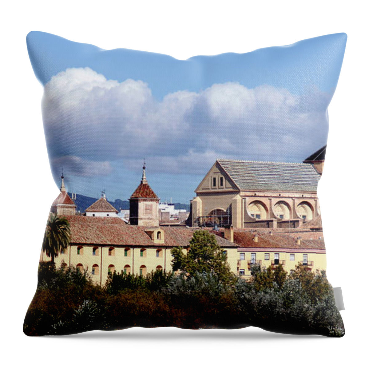 Cordoba Throw Pillow featuring the photograph Cordoba, Spain - Old City by Richard Krebs