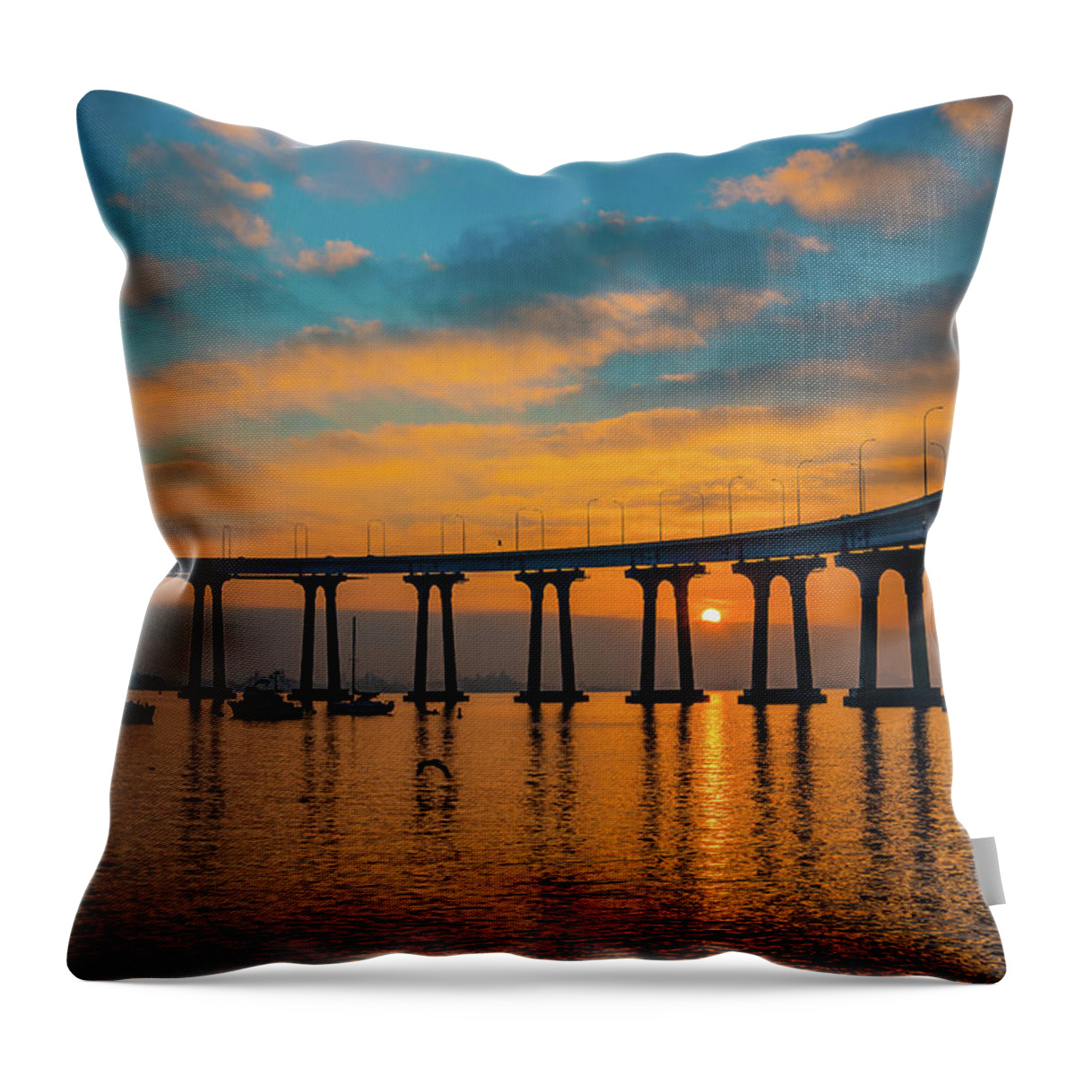Coronado Throw Pillow featuring the photograph Coronado Sunrise by Local Snaps Photography