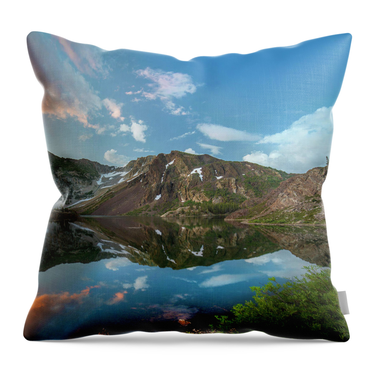 00574875 Throw Pillow featuring the photograph Dana Plateau From Ellery Lake, Inyo by Tim Fitzharris
