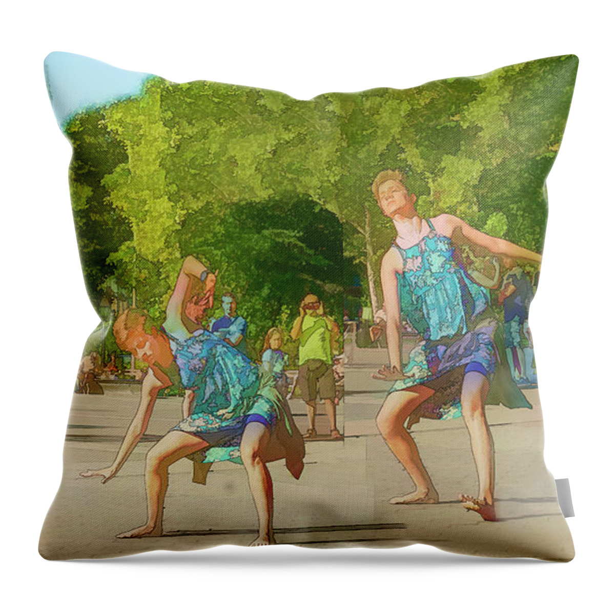 Dancing Throw Pillow featuring the photograph Dancing in the Sun by Jessica Levant