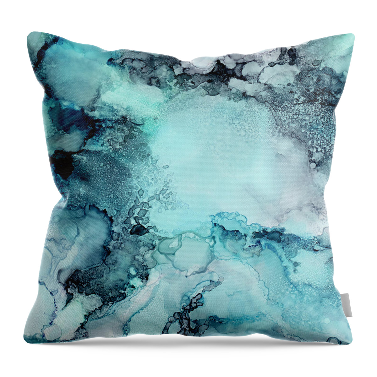 Organic Throw Pillow featuring the painting Emergence by Tamara Nelson