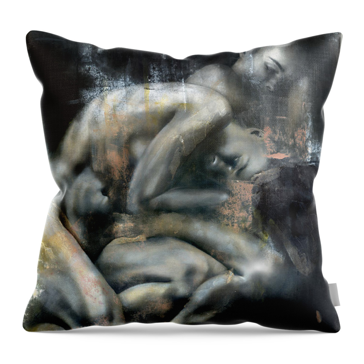 Figurative Throw Pillow featuring the painting Equinox by Patricia Ariel