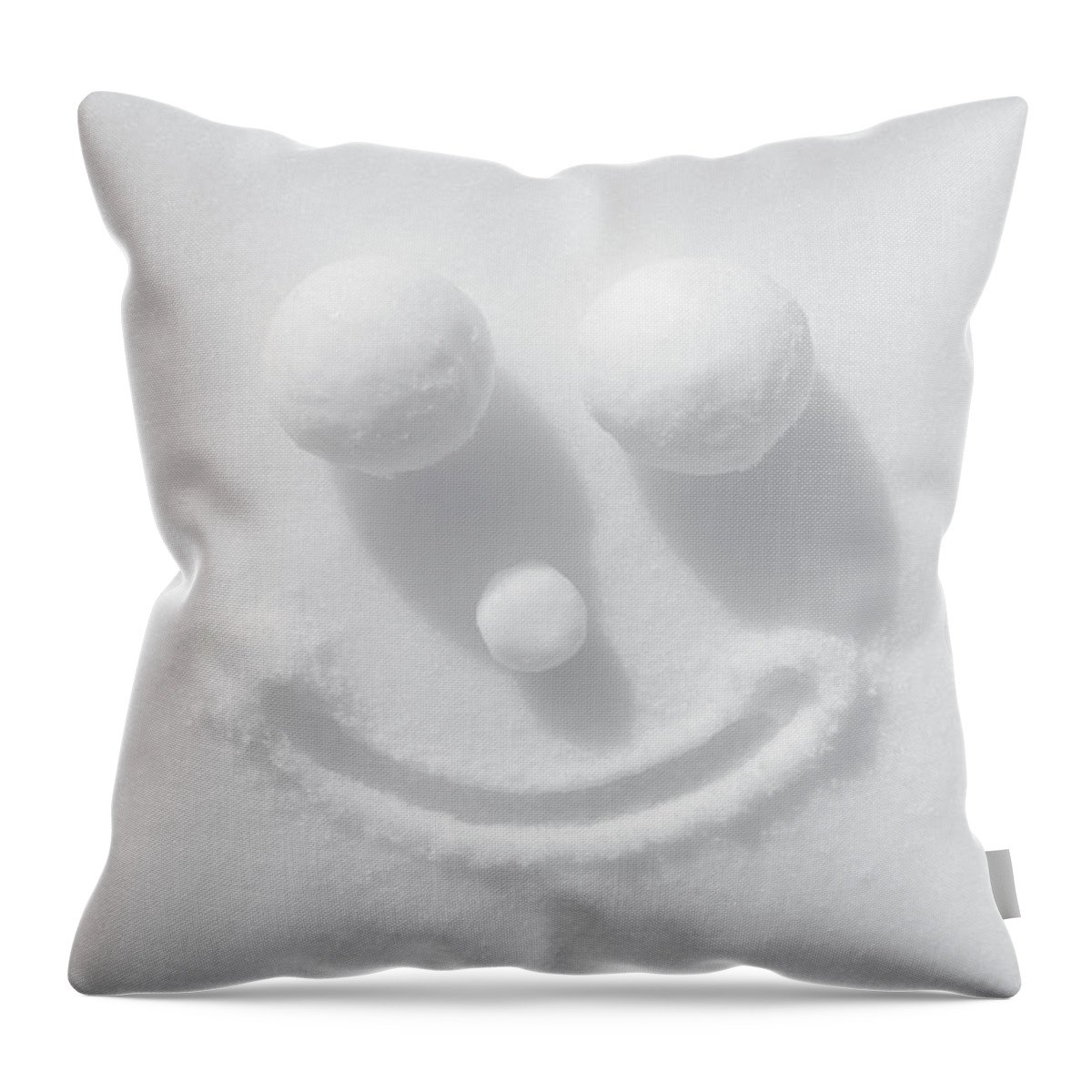 People Throw Pillow featuring the photograph Face Of Snow by Malerapaso
