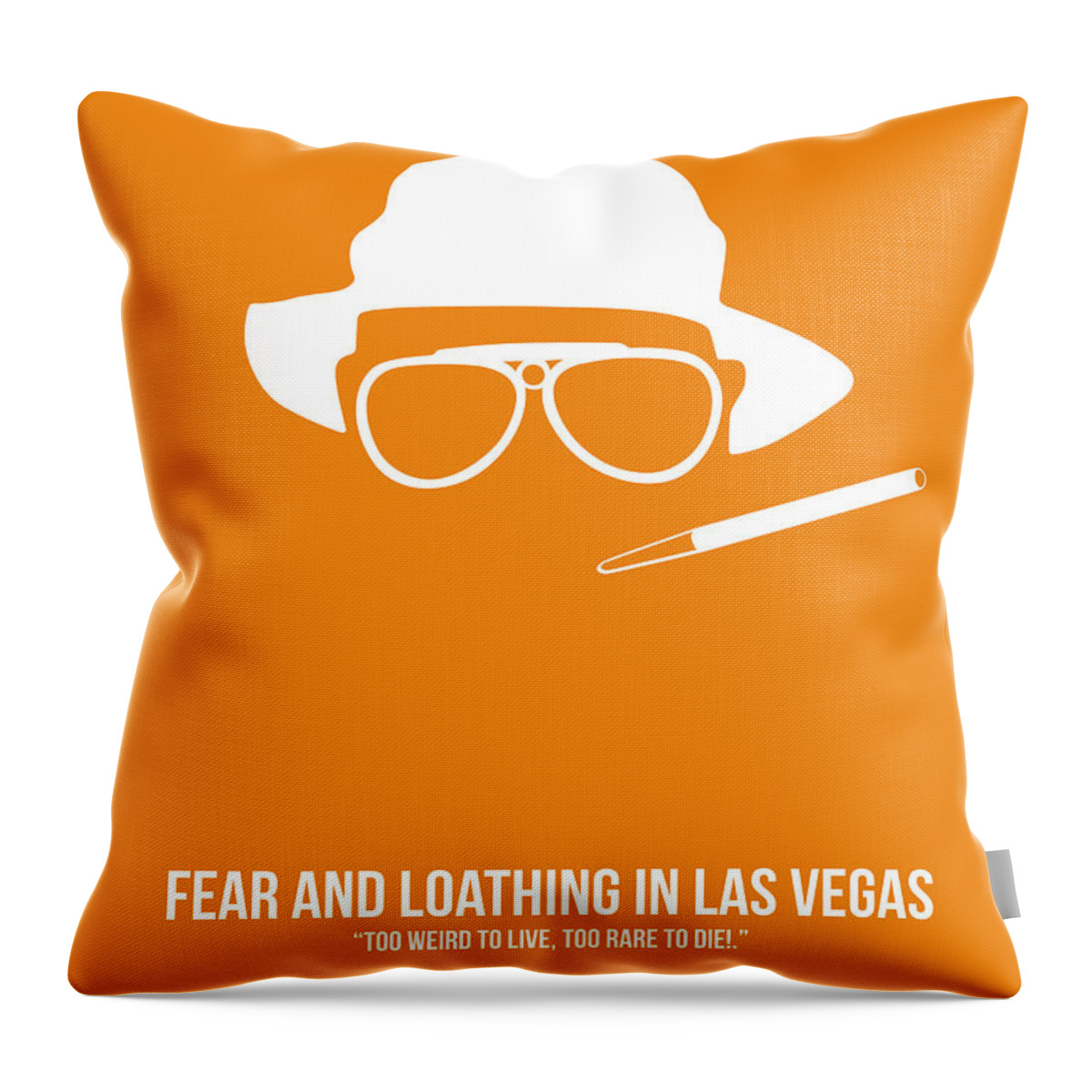 Fear And Loathing In Las Vegas Throw Pillow featuring the digital art Fear and Loathing in Las Vegas by Naxart Studio