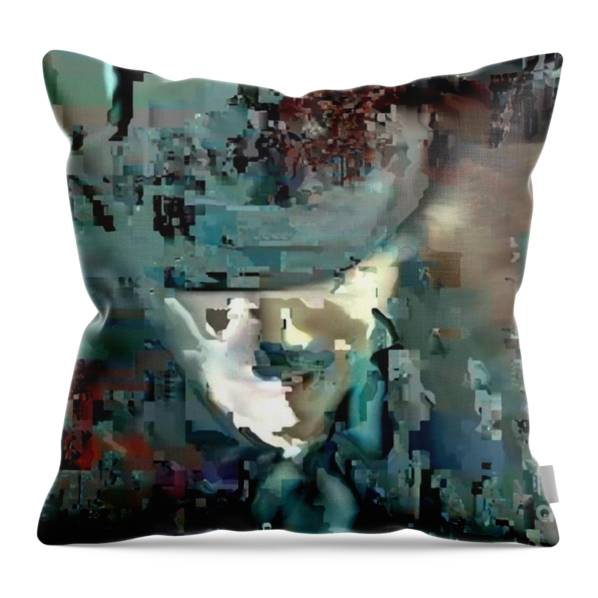 Assembly Throw Pillow featuring the painting Figure by Matteo TOTARO