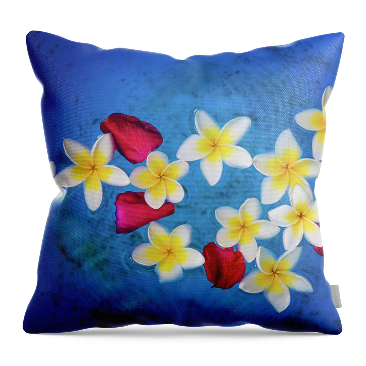 Flowers Throw Pillow featuring the photograph Flowers of Laos by Philippe Sainte-Laudy