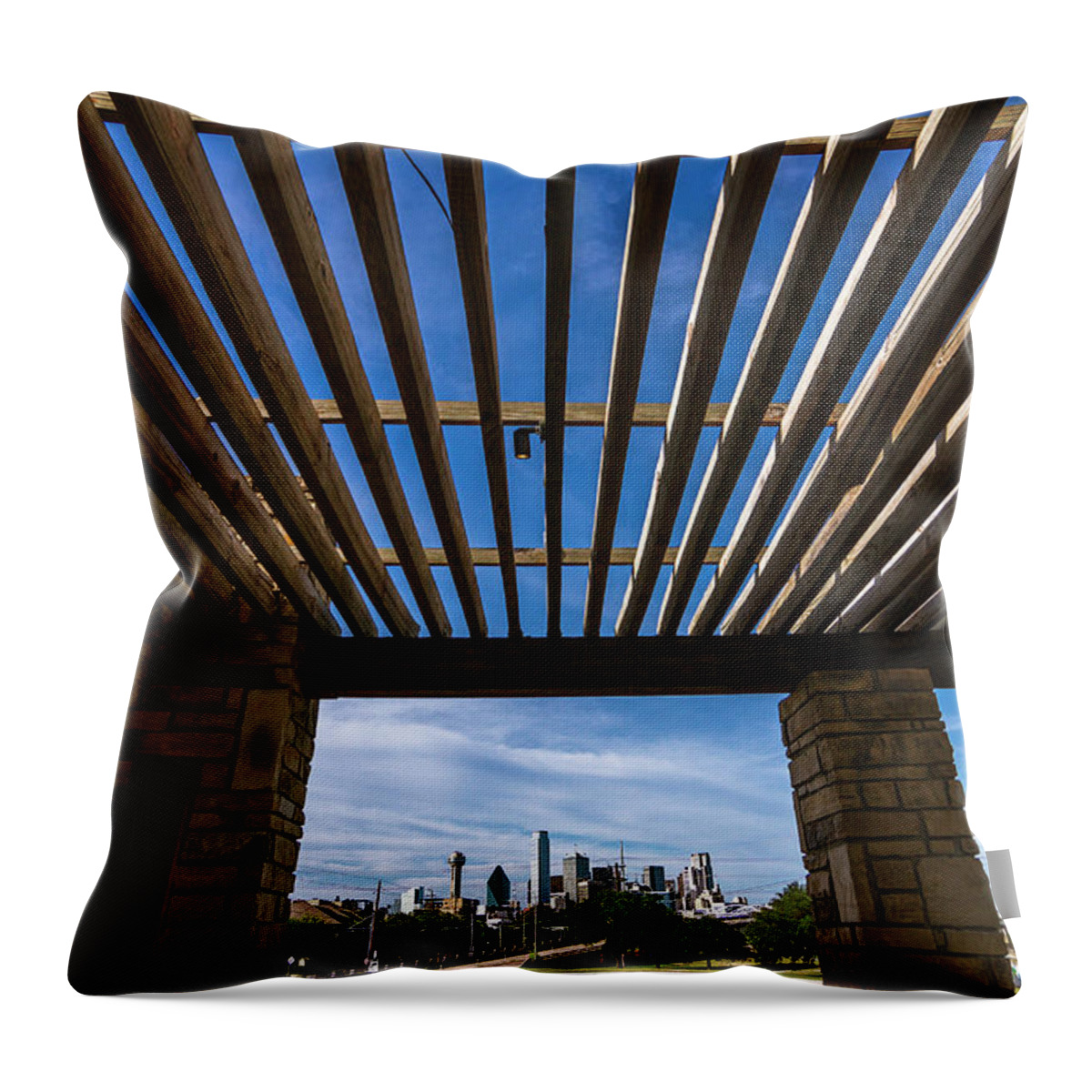 Framed Throw Pillow featuring the photograph Framed by Peter Hull