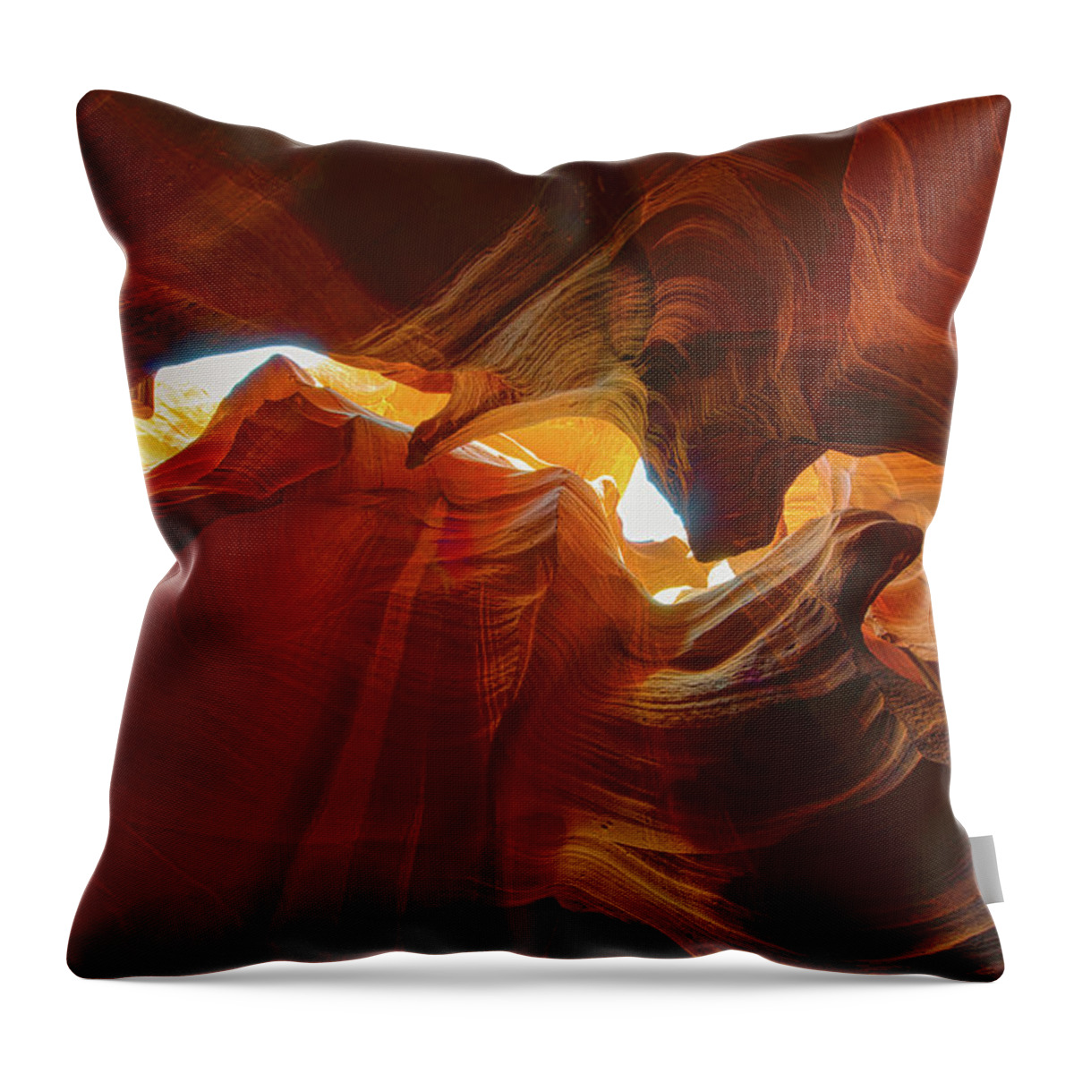 Antelope Canyon Throw Pillow featuring the photograph Antelope Canyon Jagged Beauty by Mark Duehmig