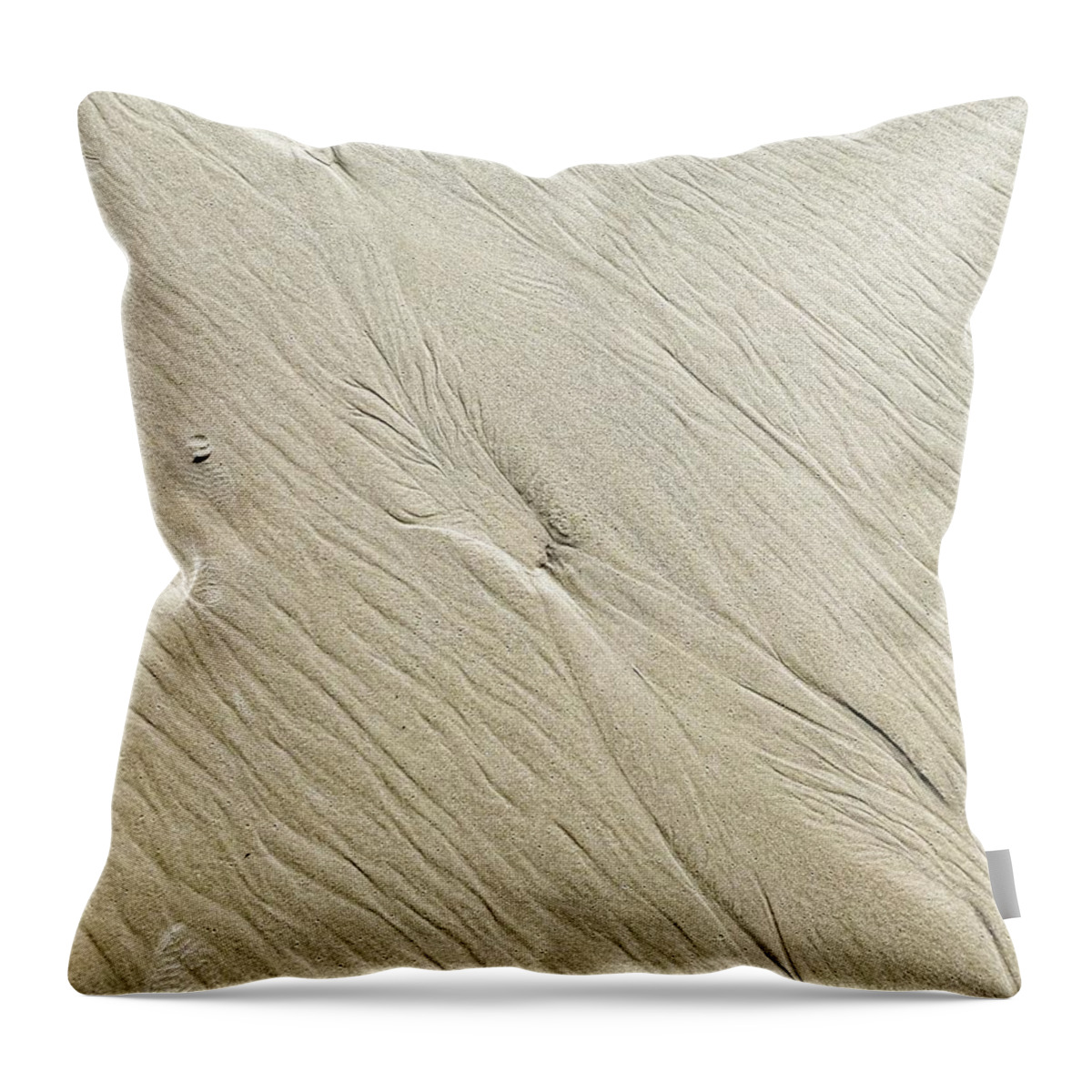 Sand Throw Pillow featuring the photograph Go with the Flow by Portia Olaughlin