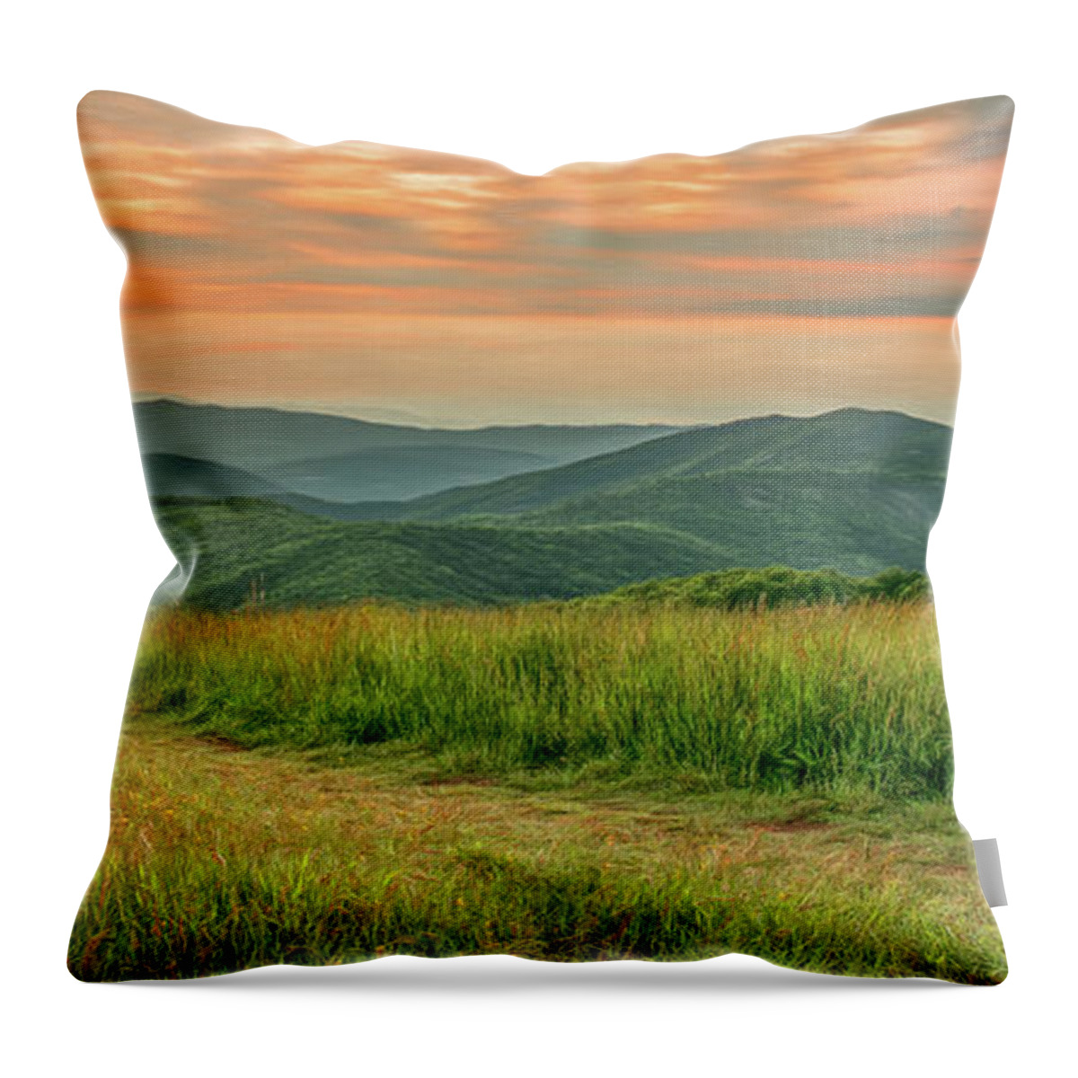 Appalachian Trail Throw Pillow featuring the photograph Go Gently Into That Good Night by Marcy Wielfaert