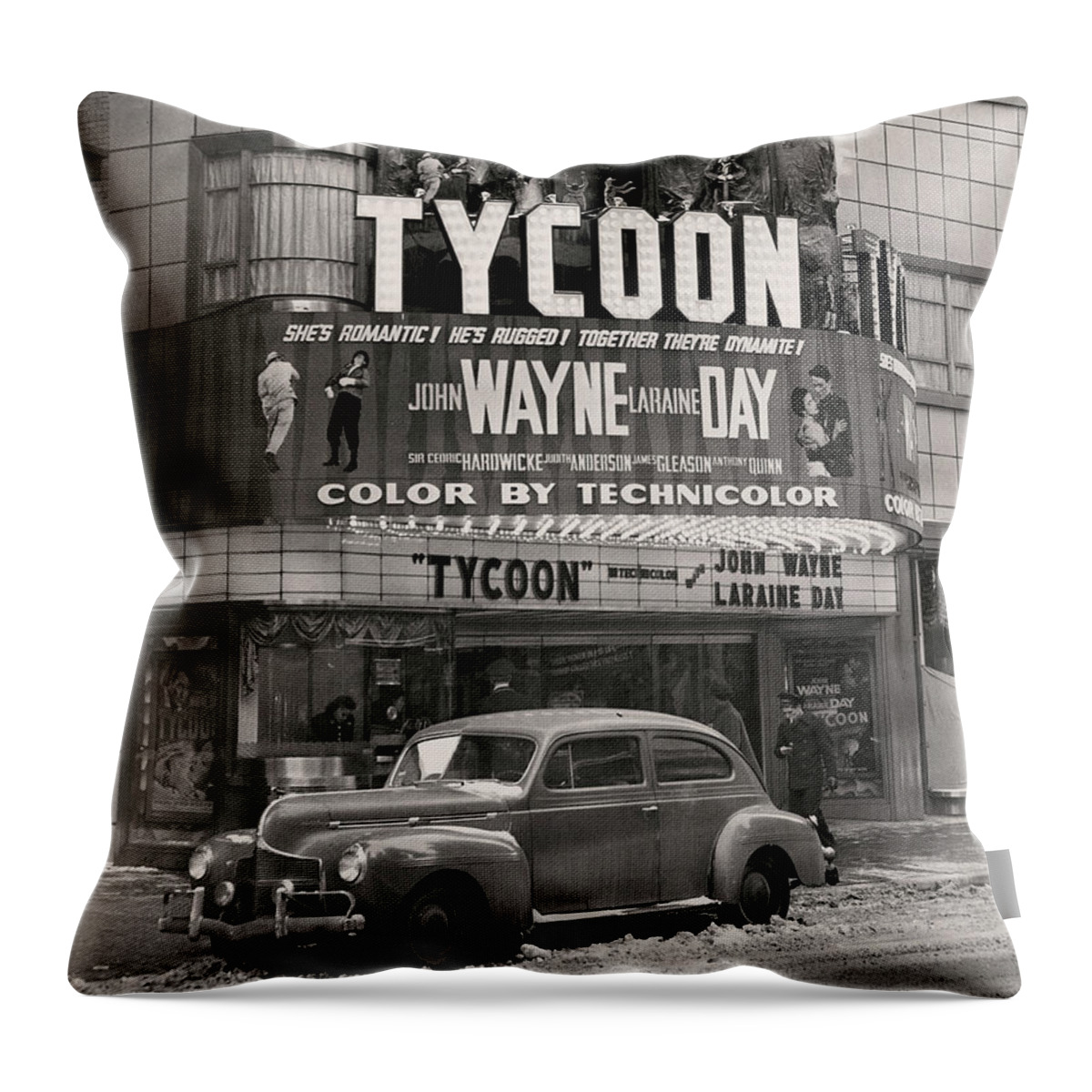 Tycoon Throw Pillow featuring the photograph Goldman Theatre by Unknown