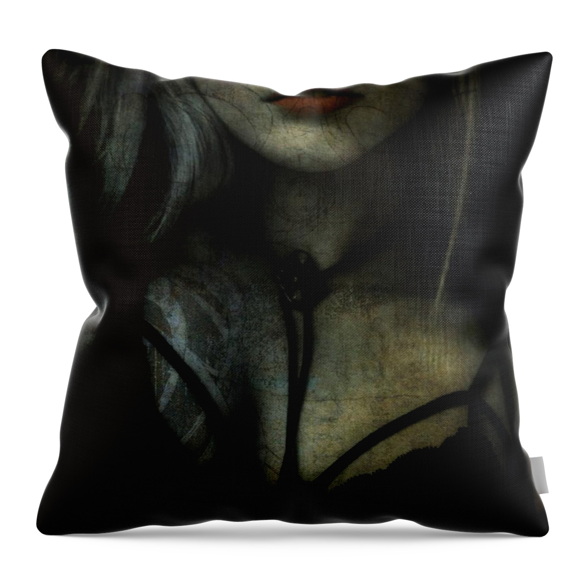 Fleetwood Mac Throw Pillow featuring the painting Gypsy - Stevie Nicks - Resize by Paul Lovering