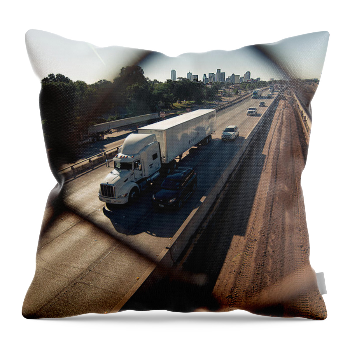 Highway Throw Pillow featuring the photograph Highway Capture by Peter Hull