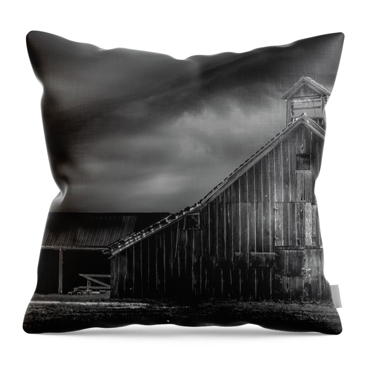 Barn Throw Pillow featuring the photograph Historic Barn by Laura Terriere
