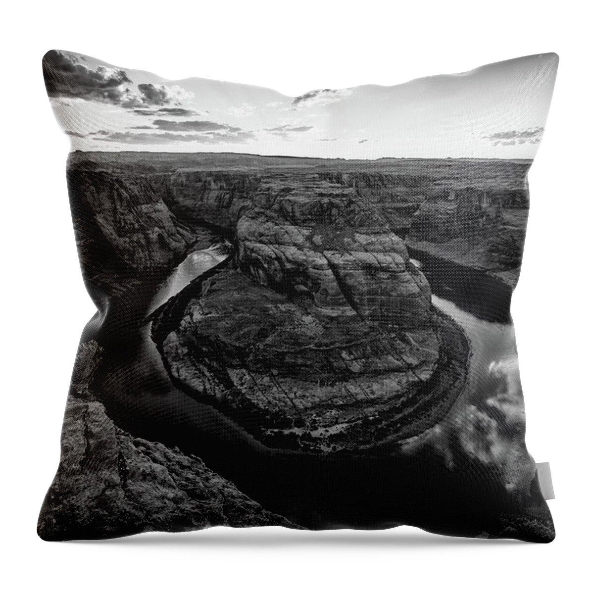 Usa Throw Pillow featuring the photograph Horseshoe Bend 1 by Hans Partes
