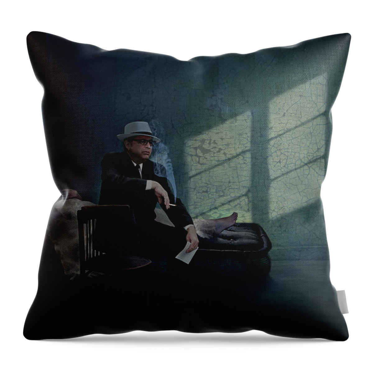 Hotel Room Throw Pillow featuring the photograph I Remember You Well in The Chelsea Hotel by Aleksander Rotner