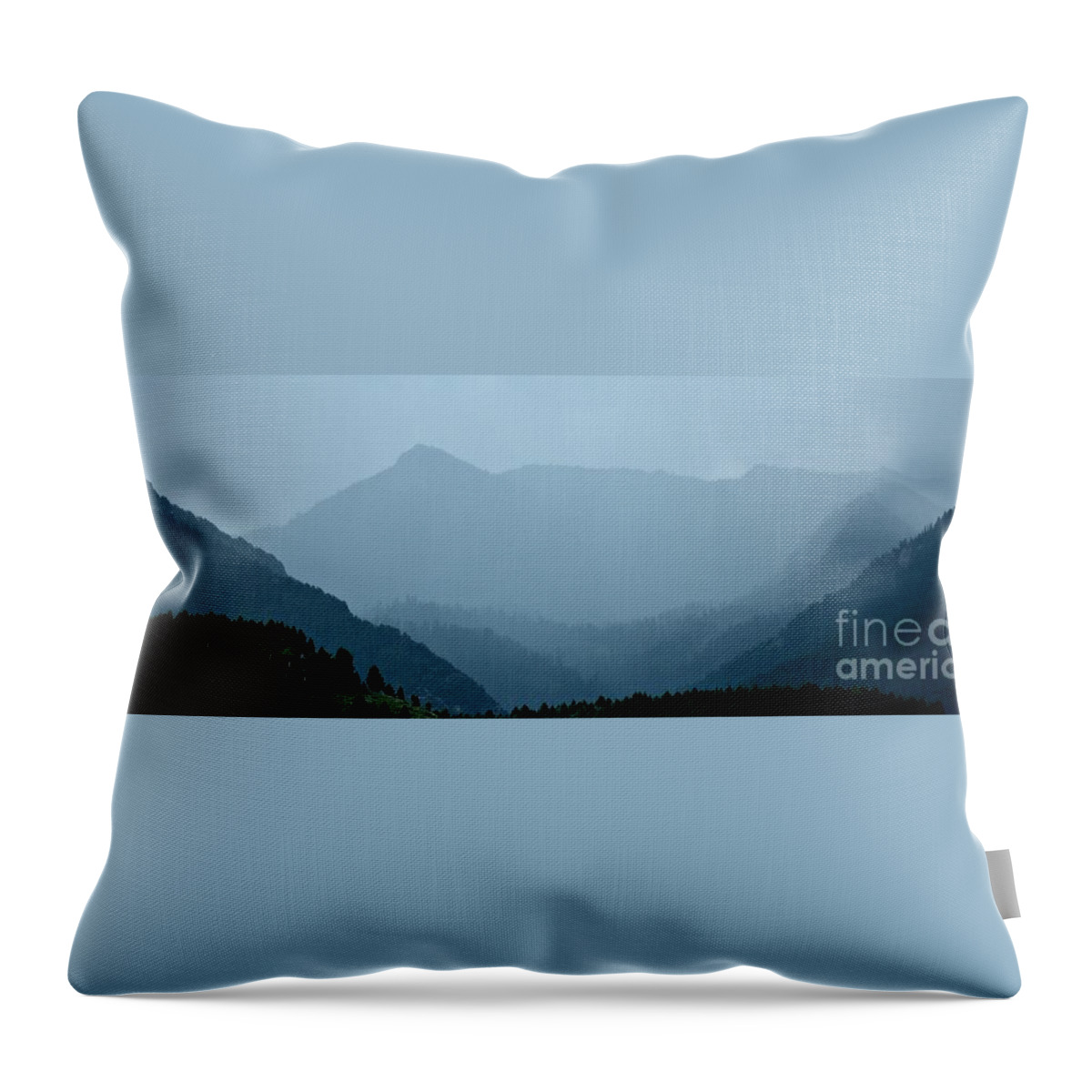 Rain Throw Pillow featuring the photograph In the Mist by Dorrene BrownButterfield