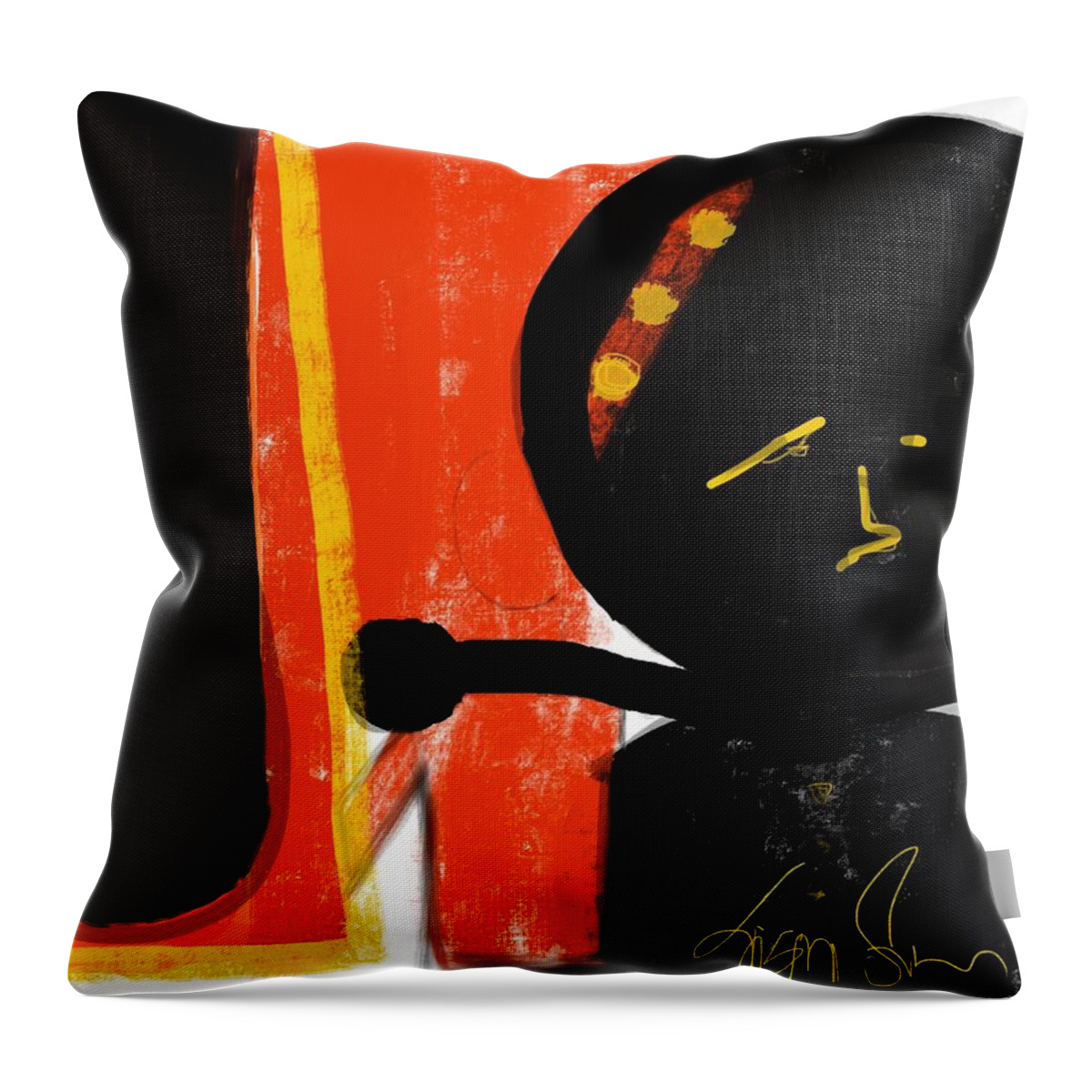 Susanfielderart Throw Pillow featuring the digital art I've Got Your Back by Susan Fielder