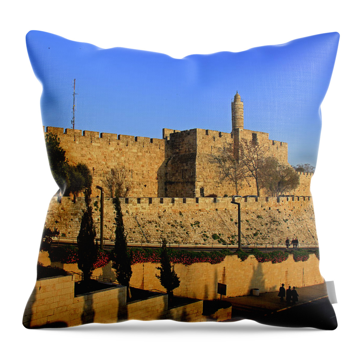 Jerusalem Throw Pillow featuring the photograph Jerusalem, Israel - Old City, Jaffa Gate by Richard Krebs
