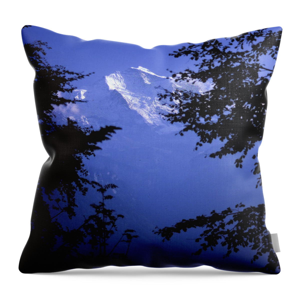 Jungfrau Throw Pillow featuring the photograph Jungfrau, Berner Oberland by Steve Ember