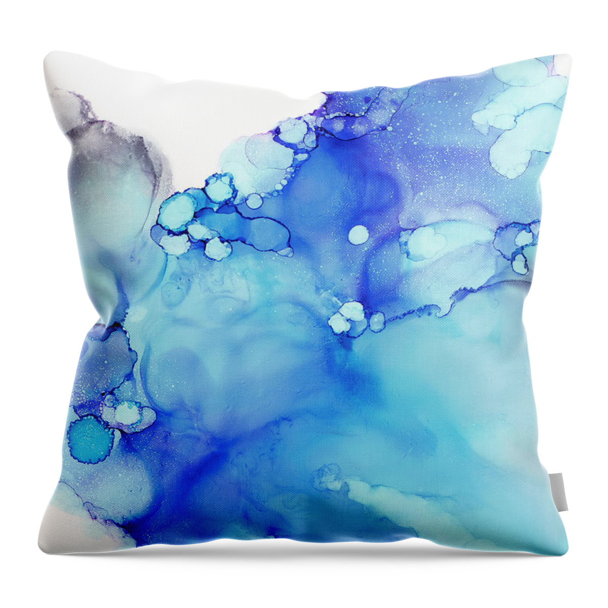 Organic Throw Pillow featuring the painting Karma by Tamara Nelson