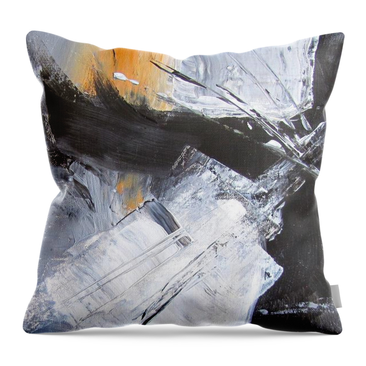 Rust Throw Pillow featuring the painting Life's Cross Roads by Barbara O'Toole