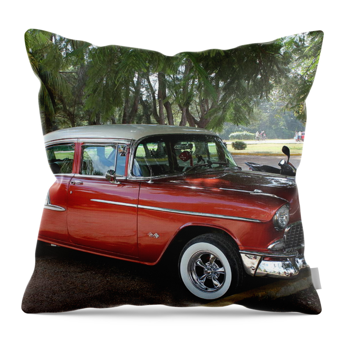 Cuba Throw Pillow featuring the photograph Lost in TIme by Ruth Kamenev