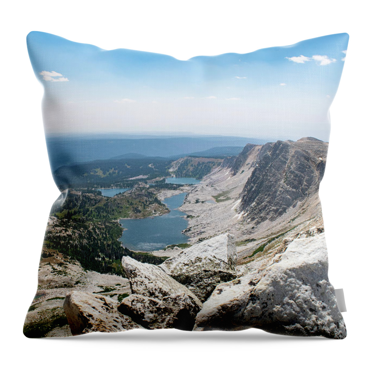 Mountain Throw Pillow featuring the photograph Medicine Bow Peak by Nicole Lloyd