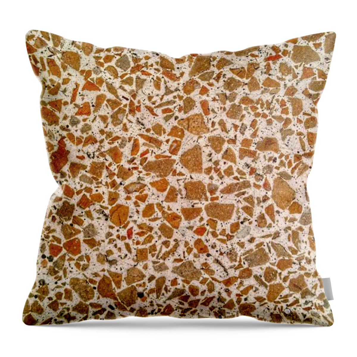 Mid Century Throw Pillow featuring the photograph Mid Century Terrazzo by Christopher Lotito