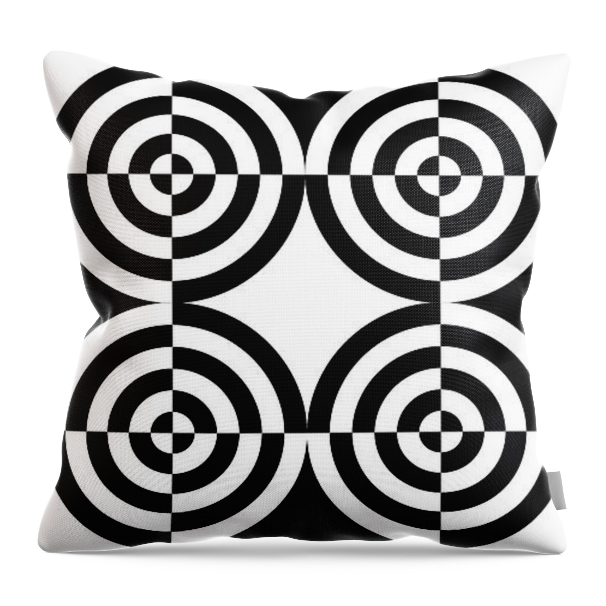 Abstract Throw Pillow featuring the digital art Mind Games 105 by Mike McGlothlen