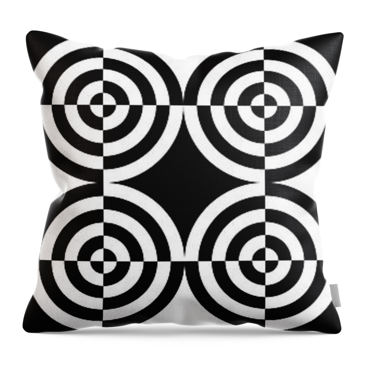 Abstract Throw Pillow featuring the digital art Mind Games 106 by Mike McGlothlen