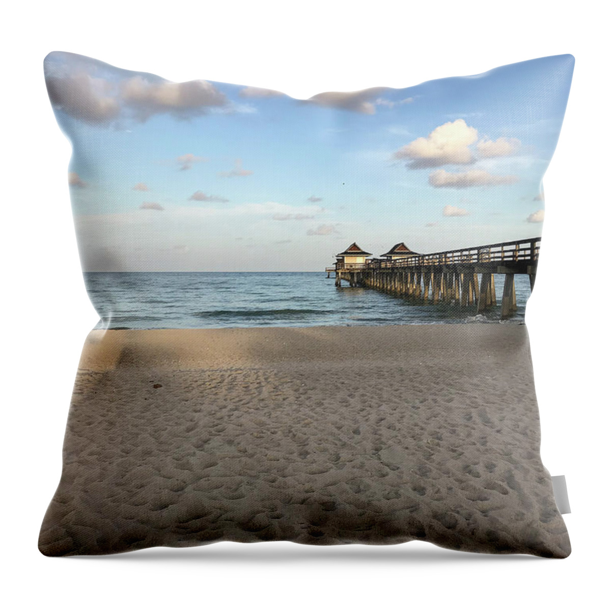 Coastal Throw Pillow featuring the photograph Morning Vibes by Amy Lyon Smith