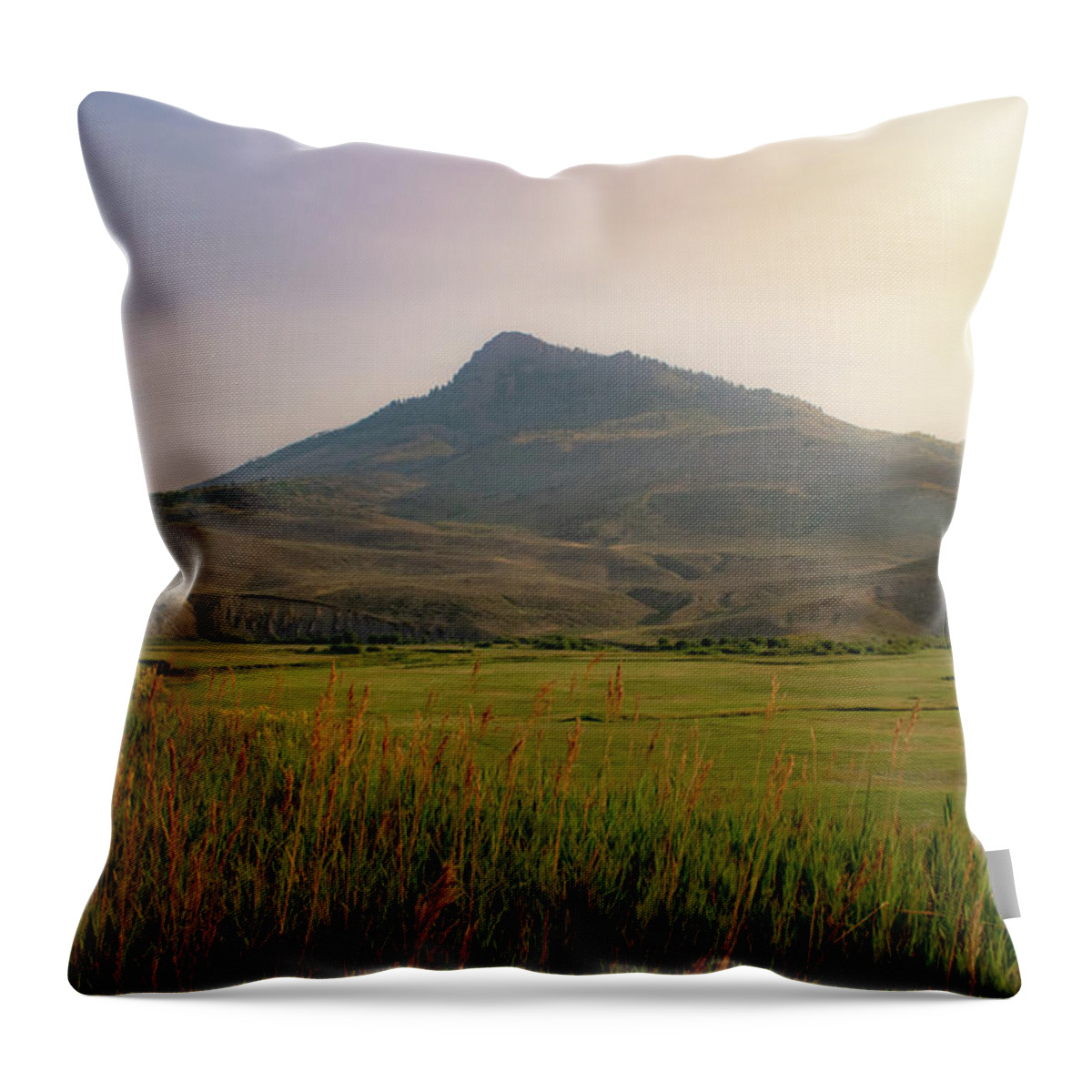 Mountain Throw Pillow featuring the photograph Mountain Sunrise by Nicole Lloyd