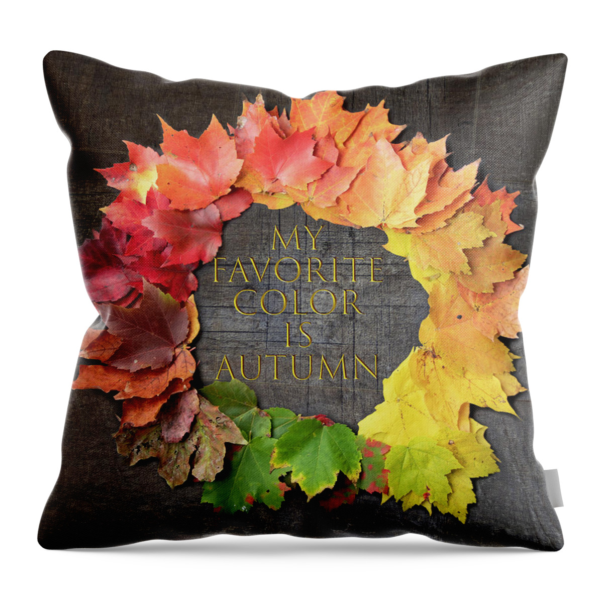 Autumn Foliage Massachusetts Throw Pillow featuring the photograph My Favorite Color is Autumn by Jeff Folger