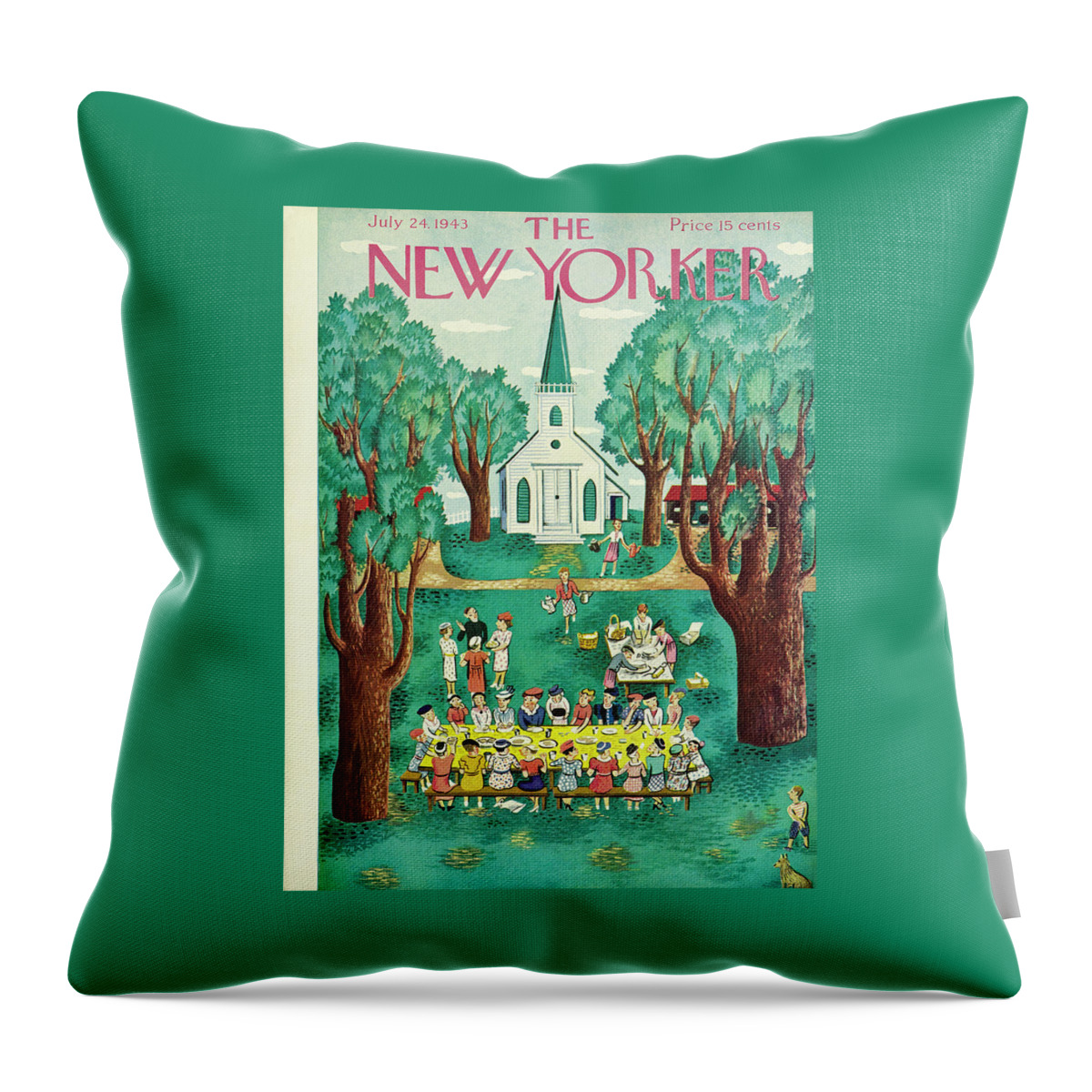 New Yorker July 24 1943 Throw Pillow