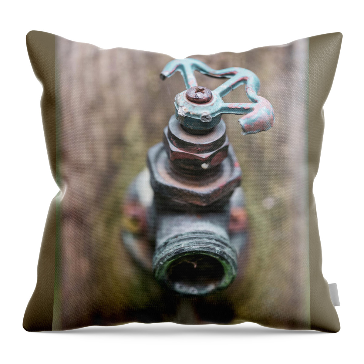 Spout Throw Pillow featuring the photograph Macro Photography - Gardening by Amelia Pearn