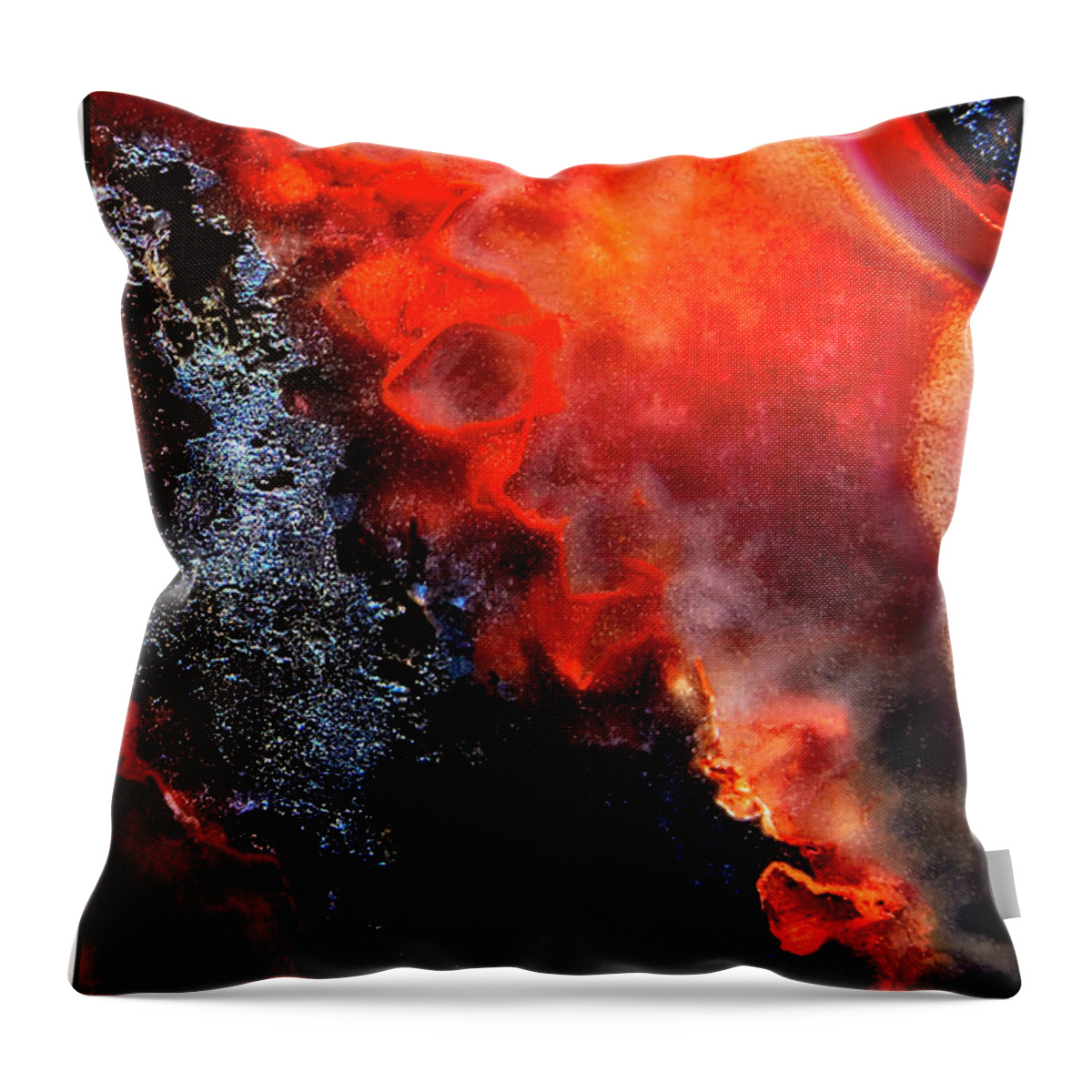 Fine Art Photography Throw Pillow featuring the photograph Pit by John Strong
