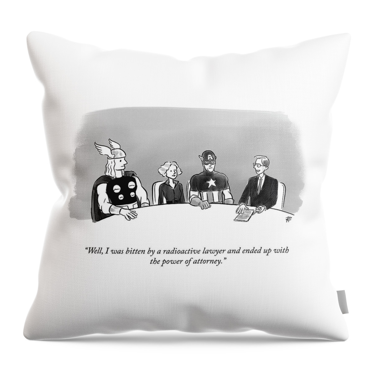 Power of Attorney Throw Pillow