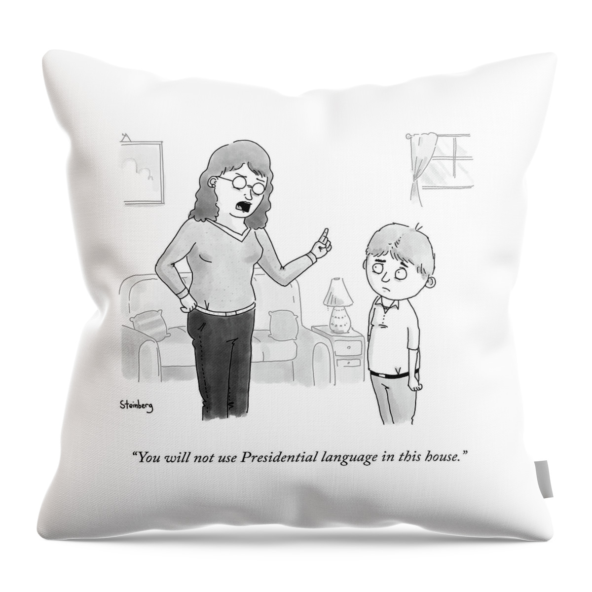 Presidential Language Throw Pillow
