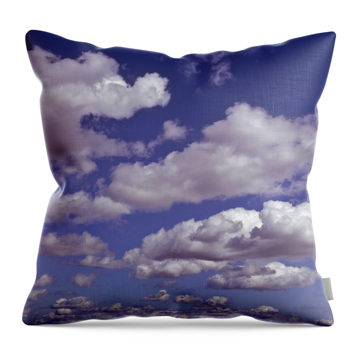 Scenics Throw Pillow featuring the photograph Puffy Clouds, Palouse, Washington by Robert Glusic