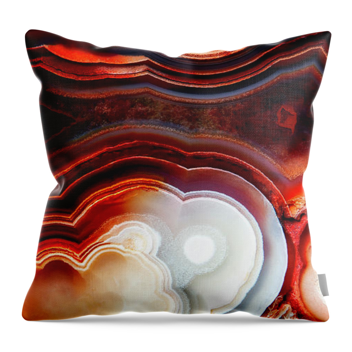 Fine Art Photography Throw Pillow featuring the photograph Red Hot by John Strong